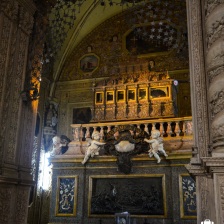 The holy relic of the St. Francis Xavier is present inside the casket